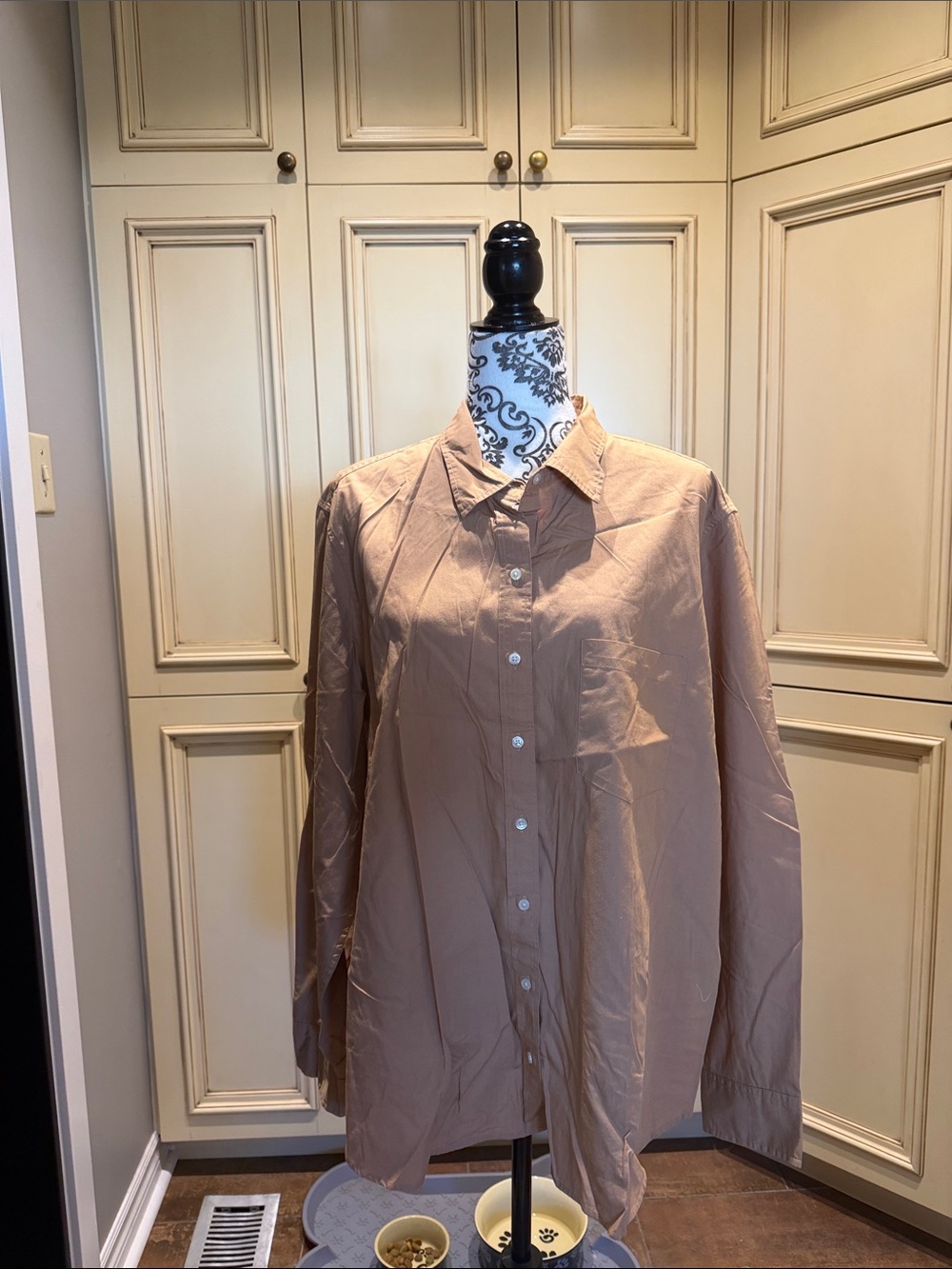 GAP Men's Light Brown Button-Down Shirt